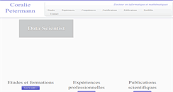 Desktop Screenshot of coraliepetermann.fr