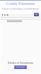Mobile Screenshot of coraliepetermann.fr