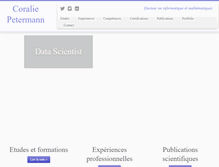 Tablet Screenshot of coraliepetermann.fr